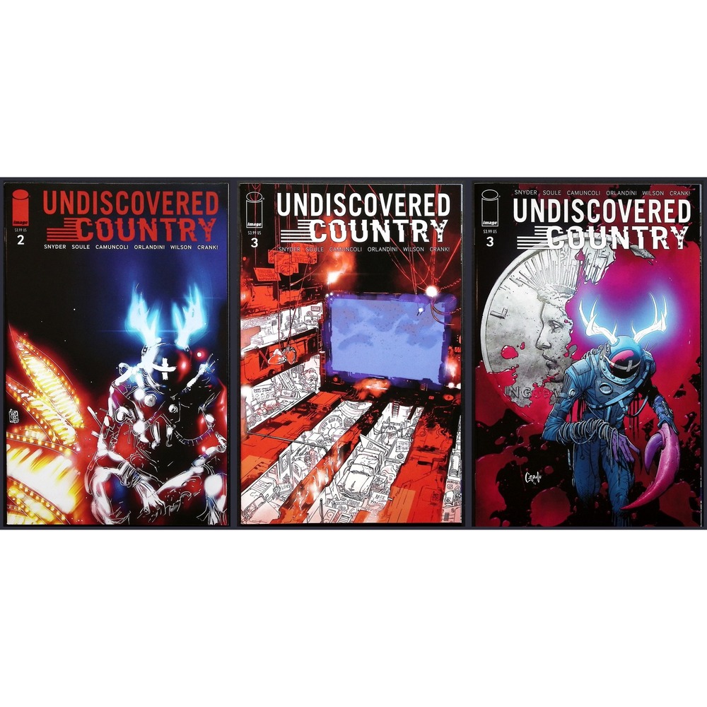 Undiscovered Country #2 3 Image Snyder Soule Greg Capullo‎ Variant 3x Comic Lot
